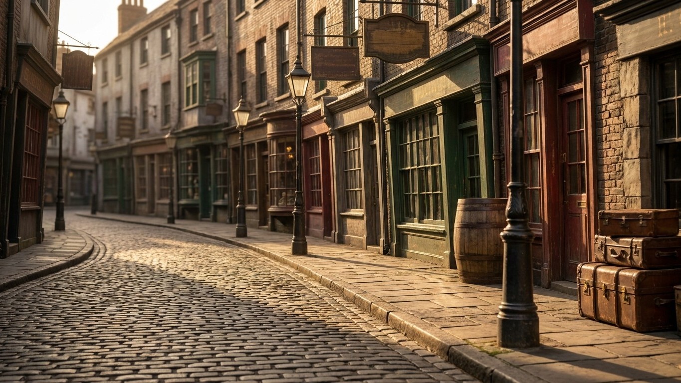 Fini les décors construits de zéro : HBO tourne sa série Harry Potter là où un morceau du Chemin de Traverse n'a jamais ét...